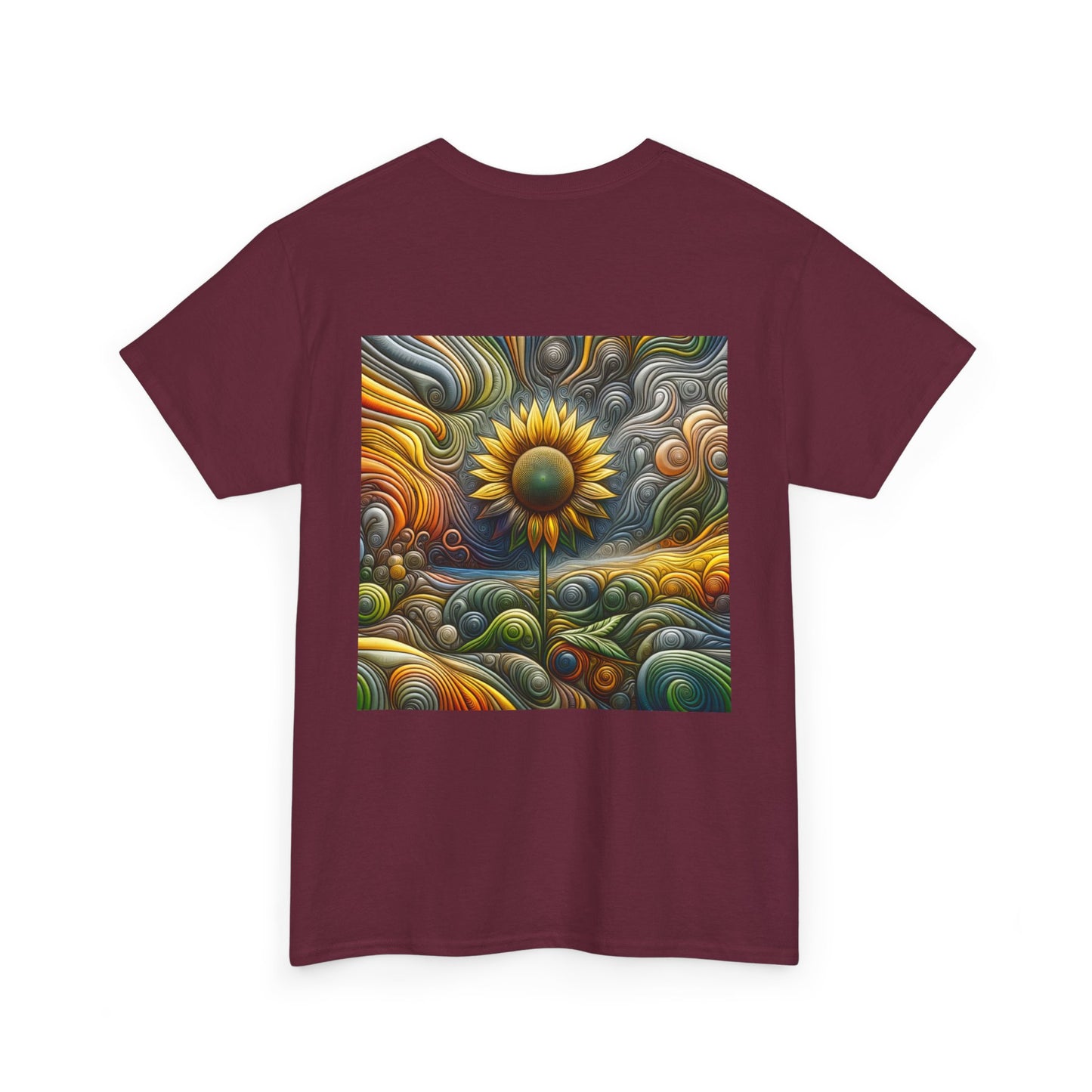 Psychedelic Sunflower - Heavy Cotton Tee
