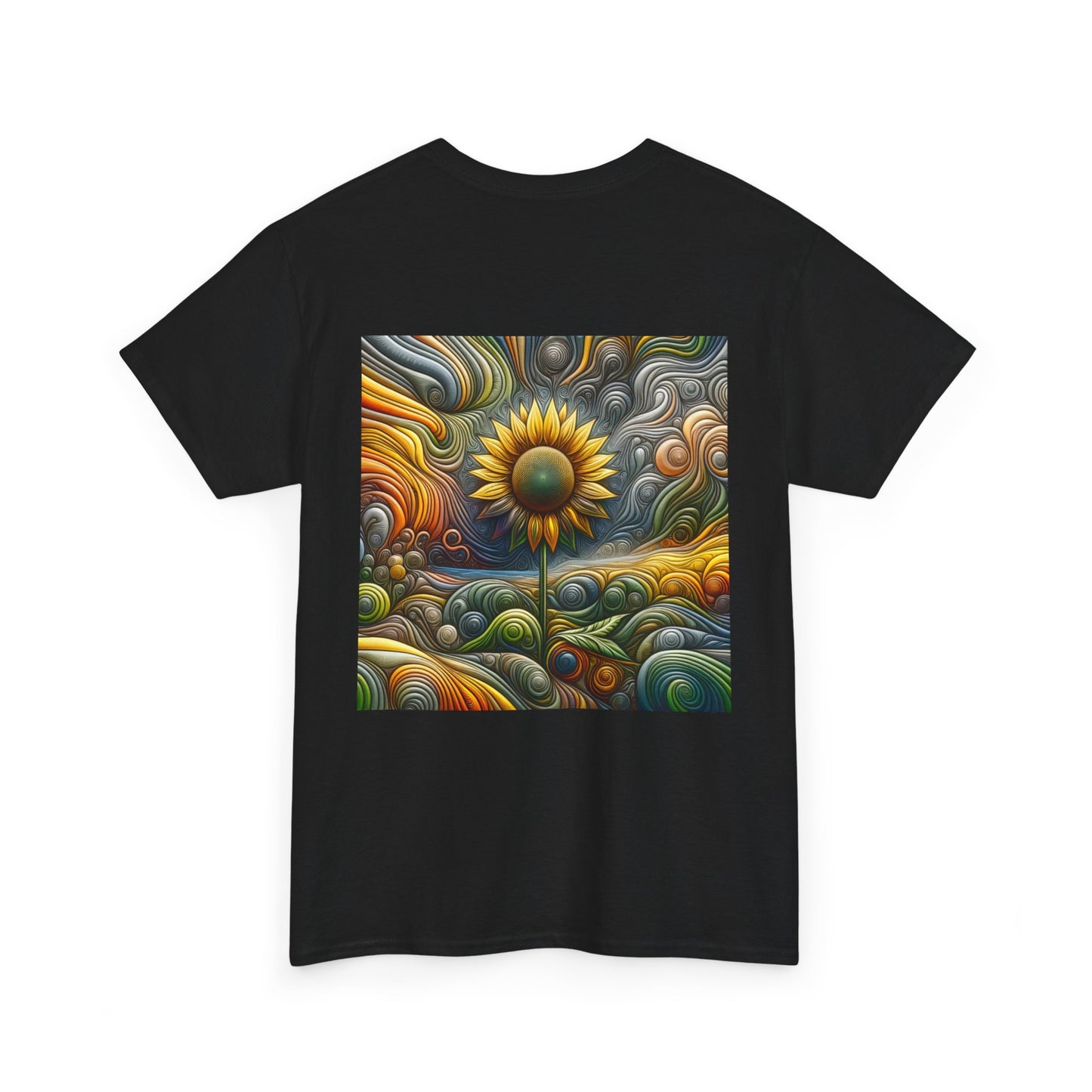Psychedelic Sunflower - Heavy Cotton Tee
