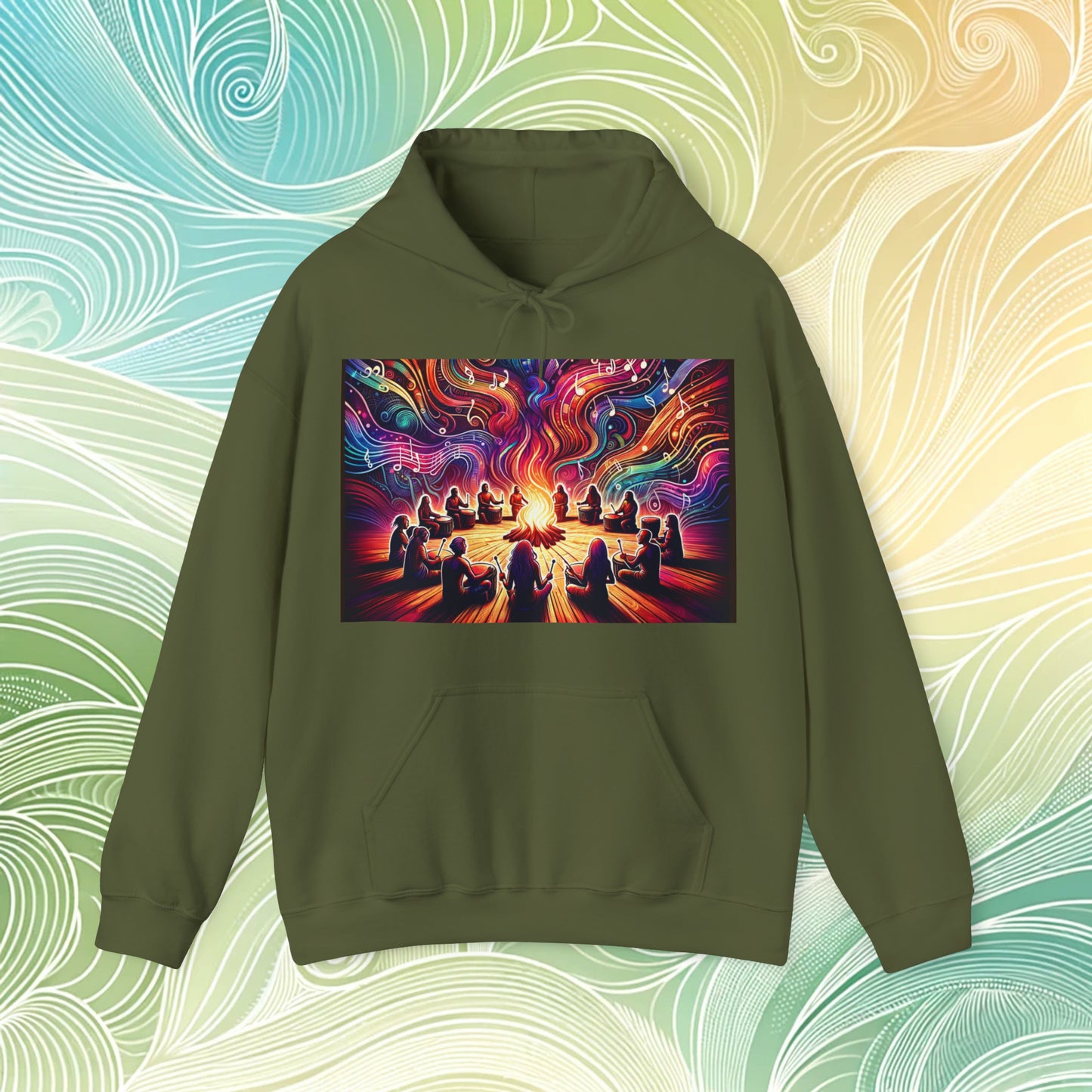 Drum Circle - Hooded Sweatshirt