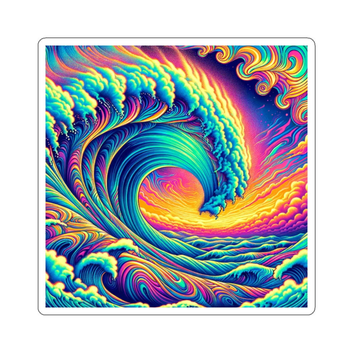 Ride The Wave Sticker