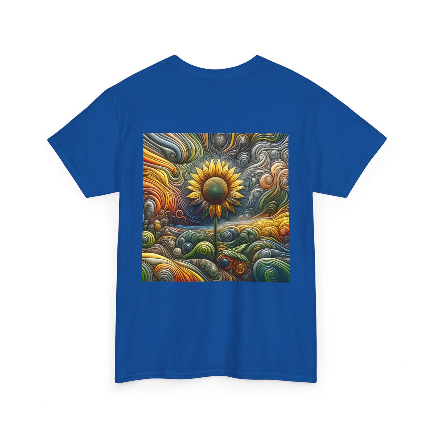Psychedelic Sunflower - Heavy Cotton Tee