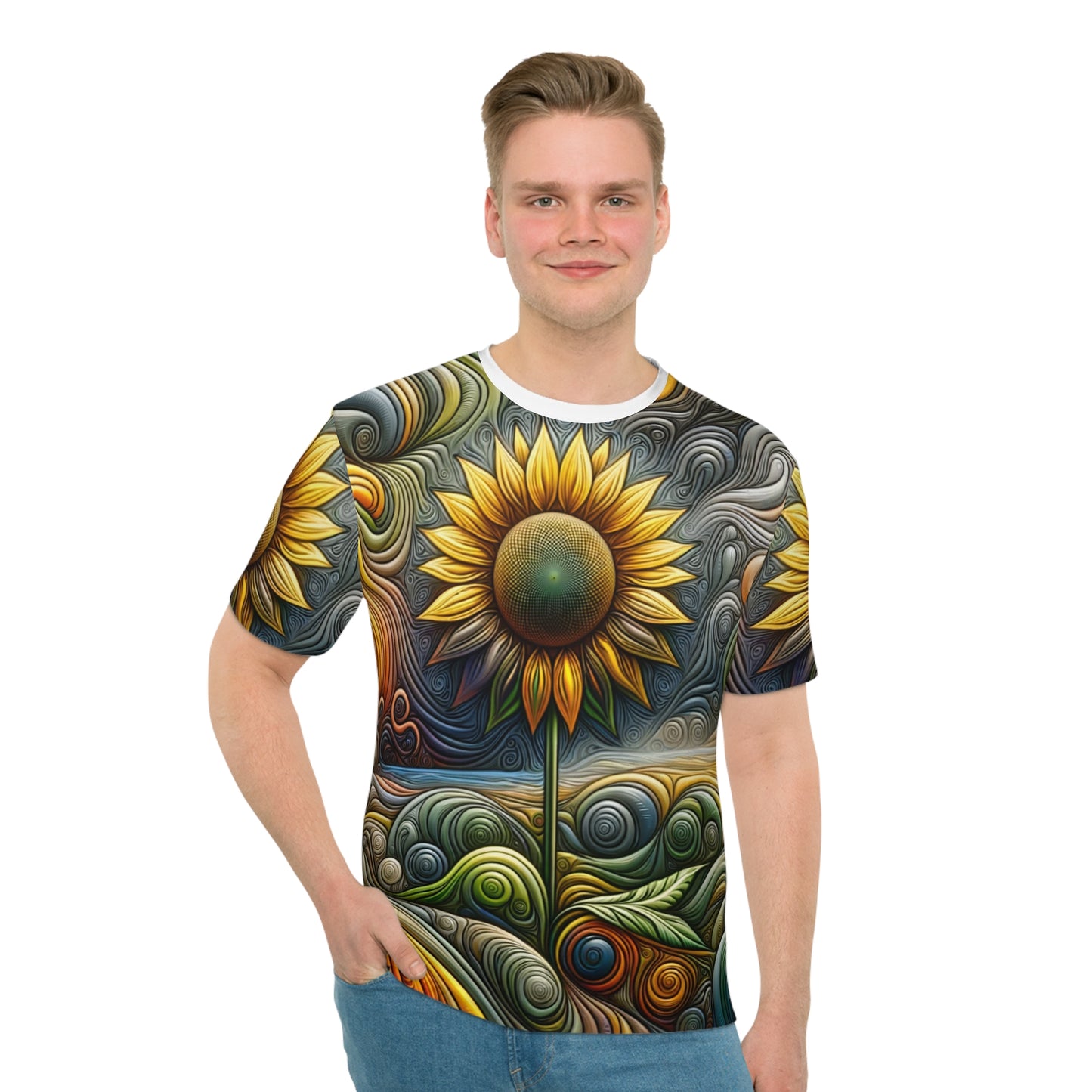 Psychedelic Sunflower - Full Print Tee