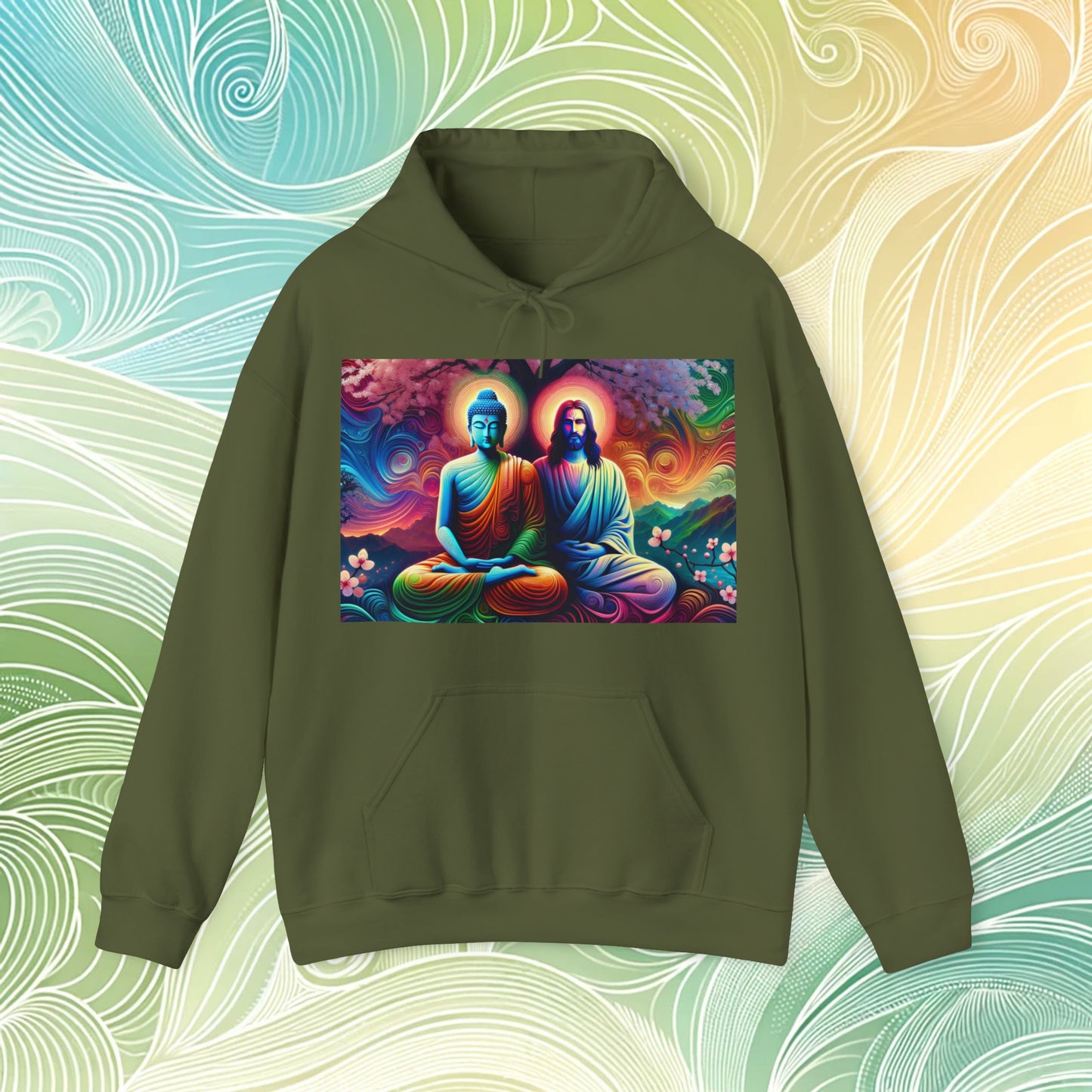 Jesus & Buddha - Hooded Sweatshirt