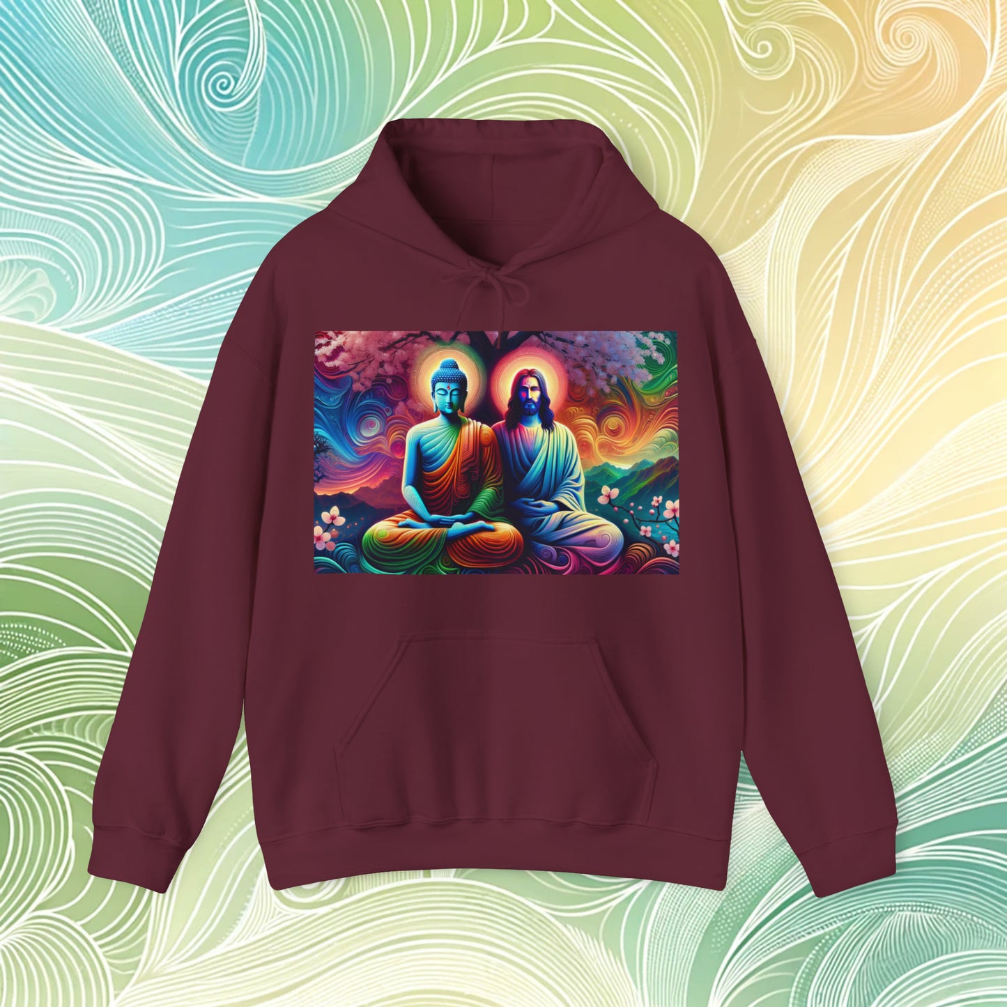 Jesus & Buddha - Hooded Sweatshirt