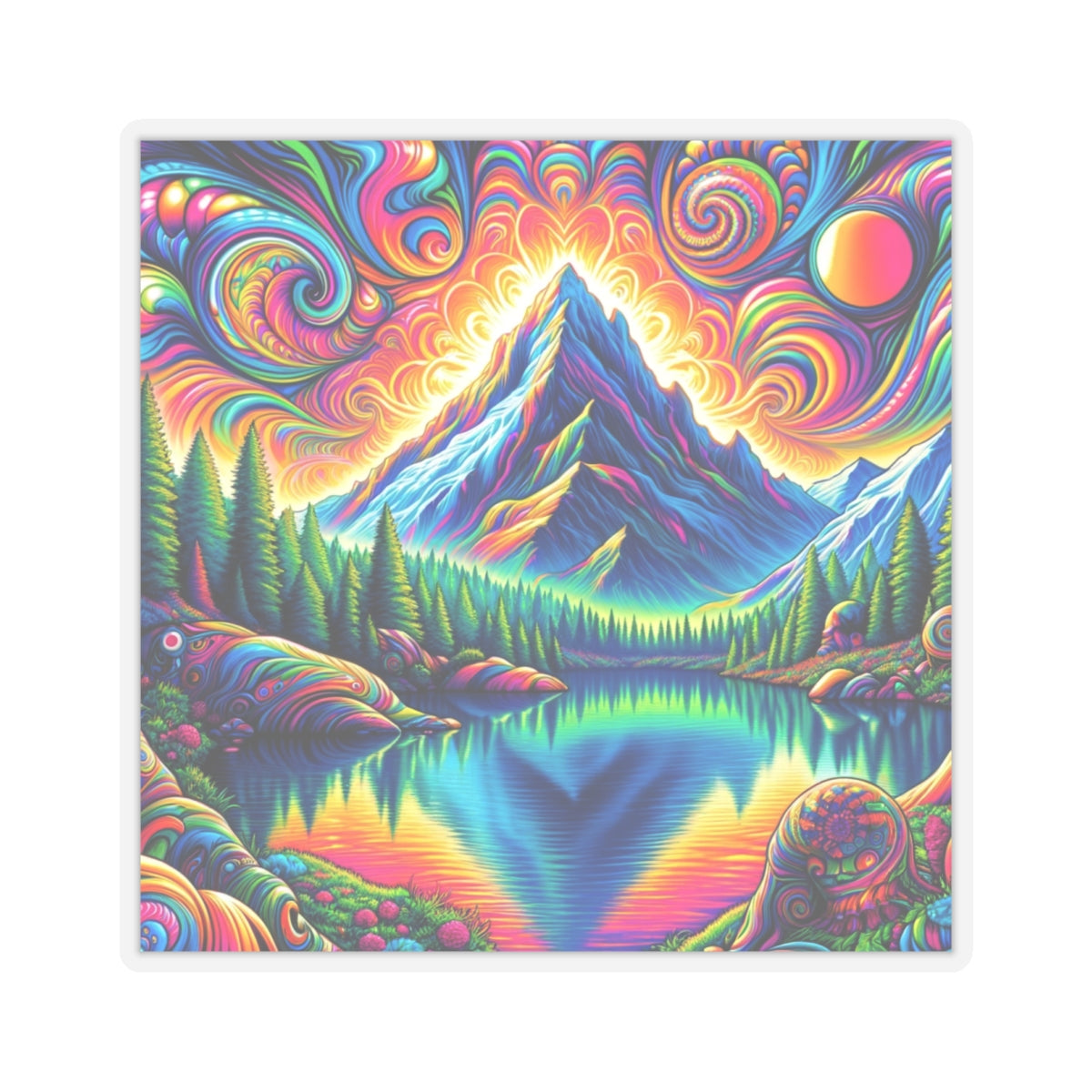 Mountain Top Sticker