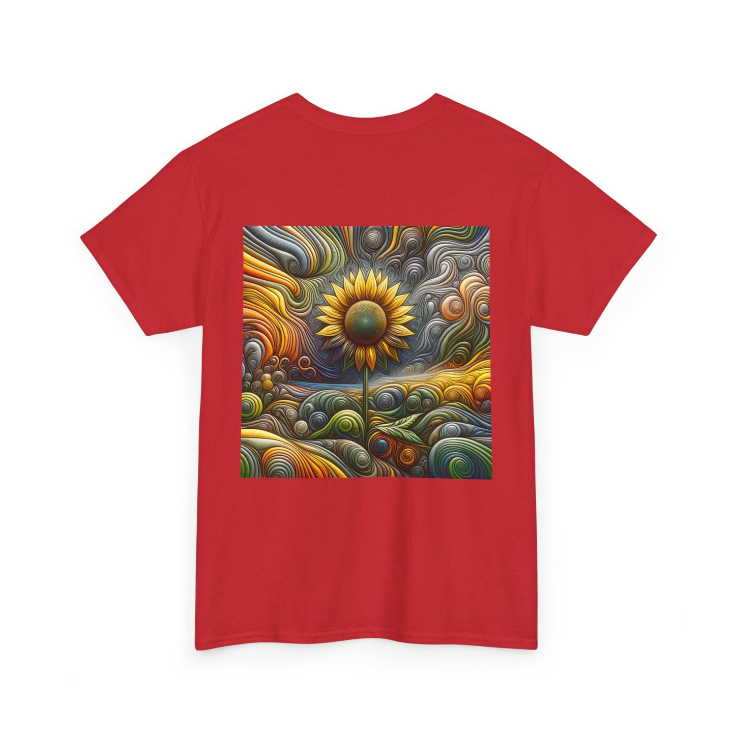 Psychedelic Sunflower - Heavy Cotton Tee