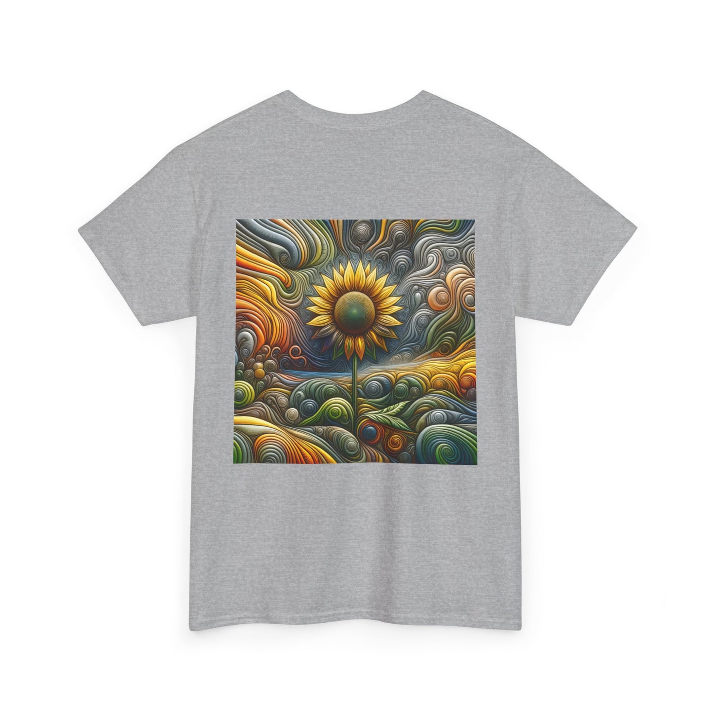 Psychedelic Sunflower - Heavy Cotton Tee