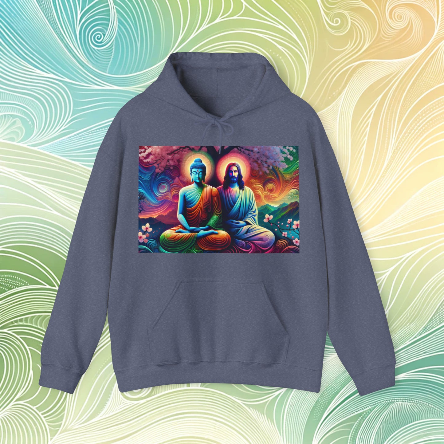 Jesus & Buddha - Hooded Sweatshirt