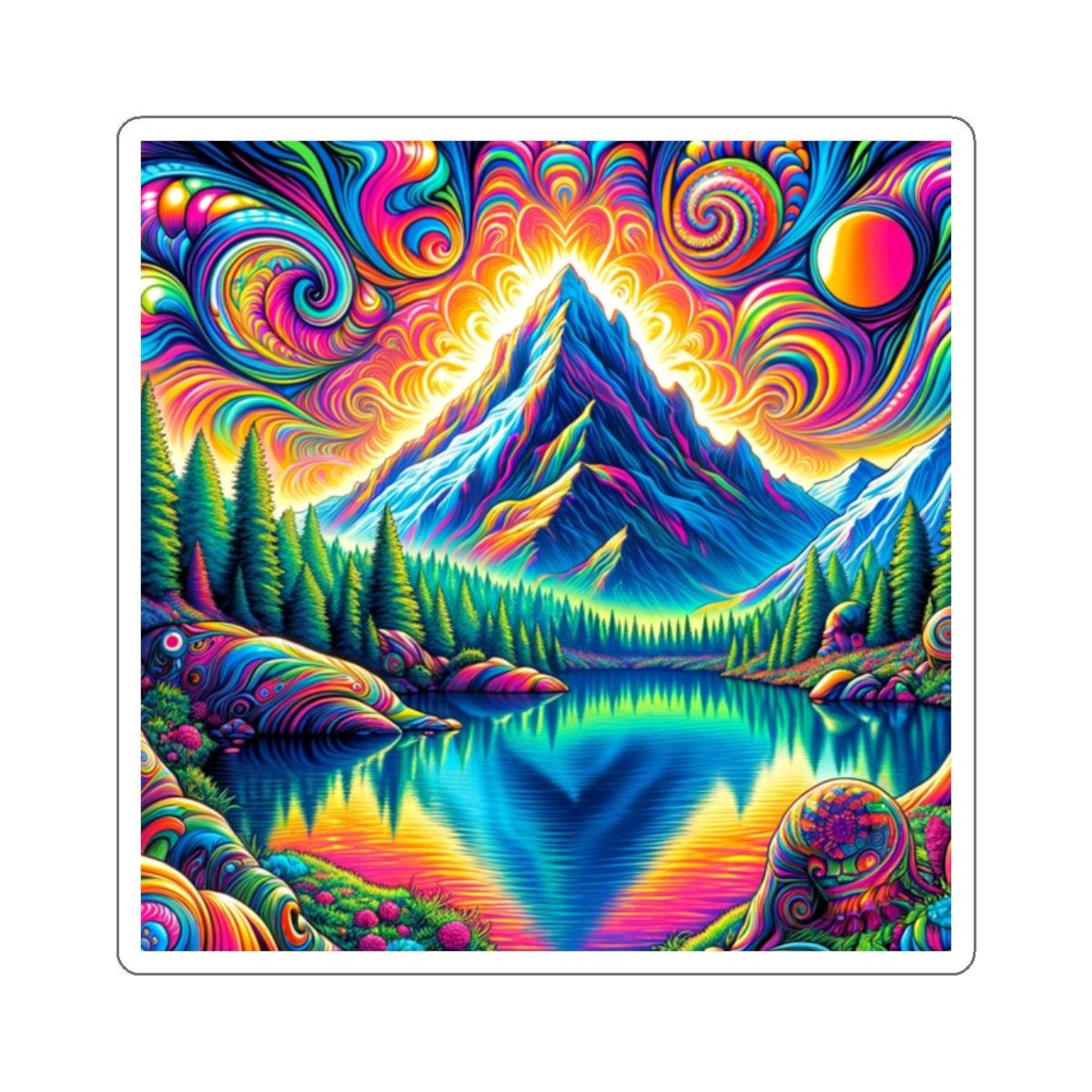 Mountain Top Sticker