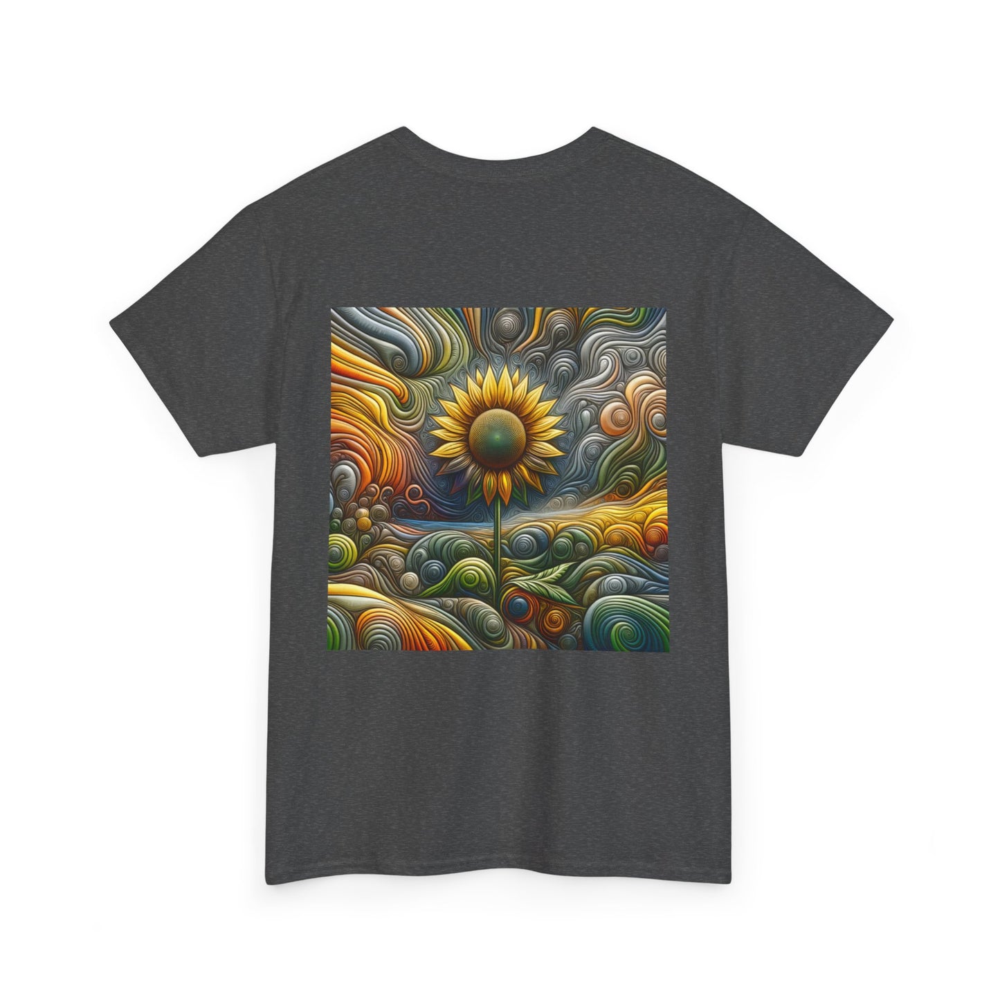 Psychedelic Sunflower - Heavy Cotton Tee