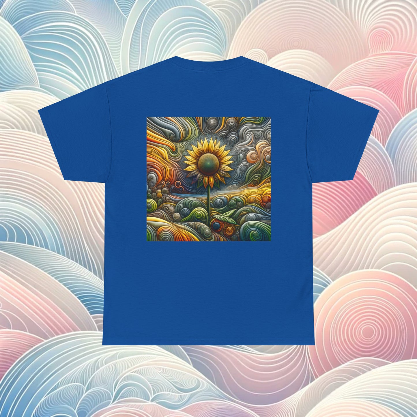 Psychedelic Sunflower - Heavy Cotton Tee