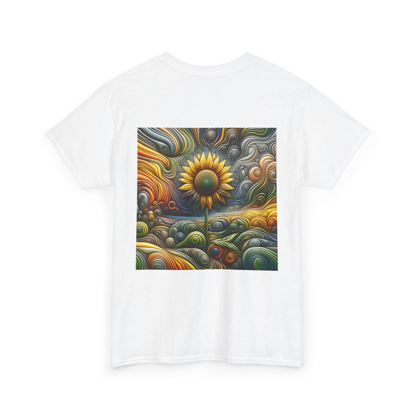 Psychedelic Sunflower - Heavy Cotton Tee