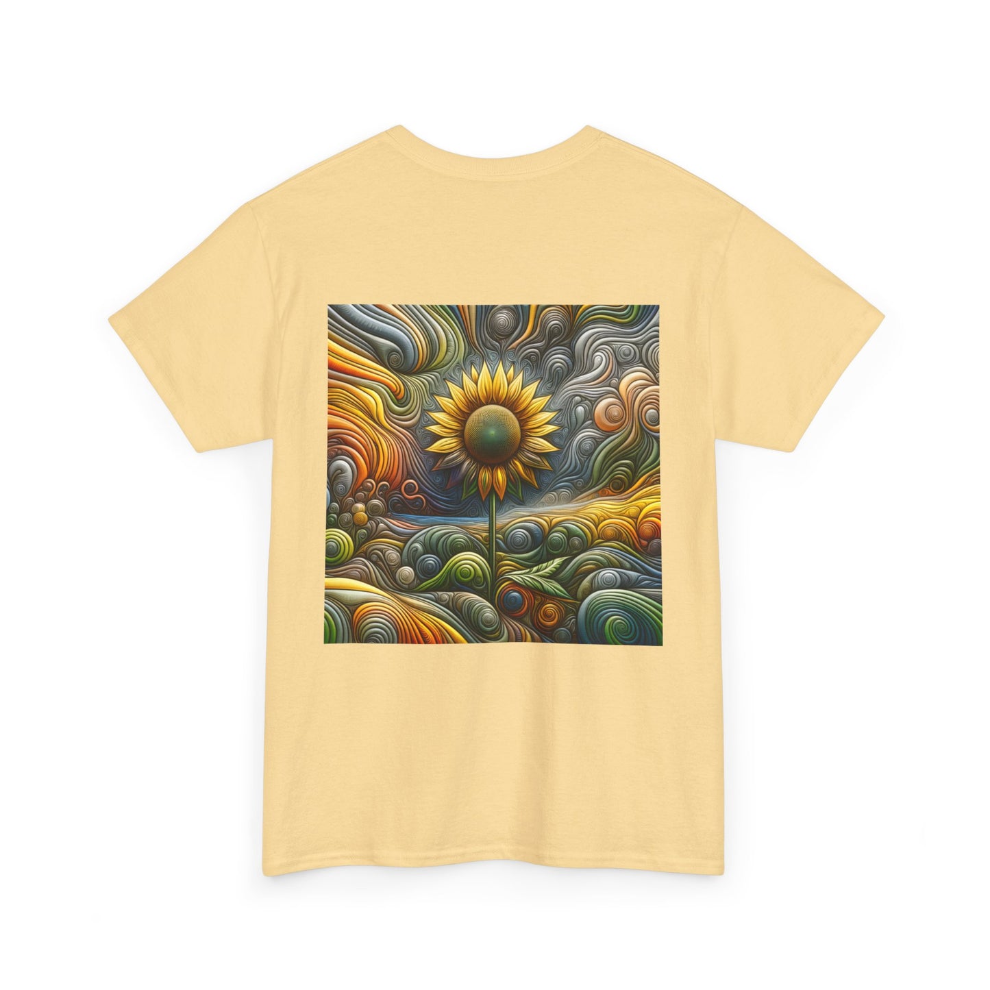 Psychedelic Sunflower - Heavy Cotton Tee