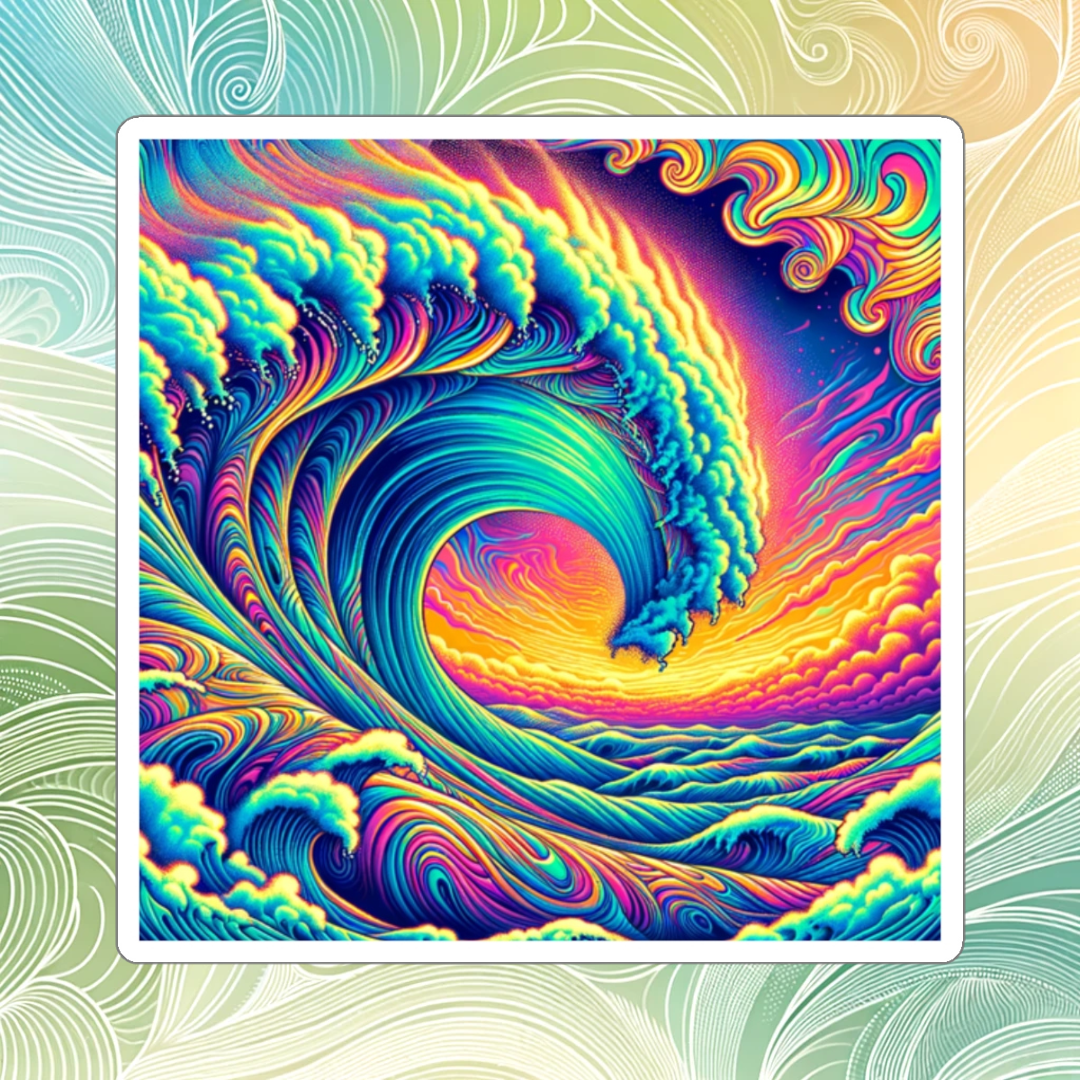 Ride The Wave Sticker